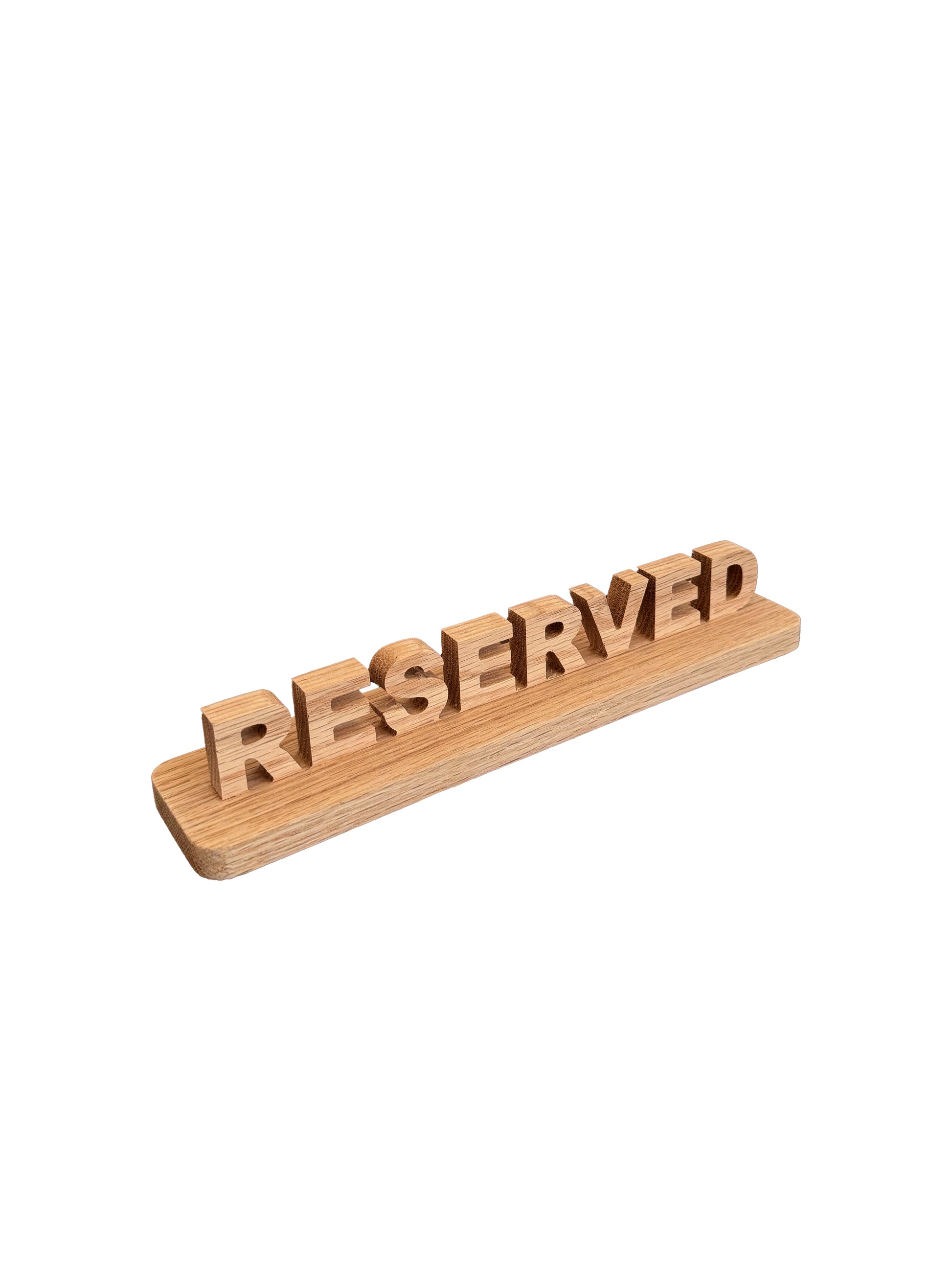 RESERVED TABLE SIGN